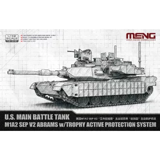   Meng Model - U.S. Main Battle Tank M1A2 SEP V2 Abrams with Trophy Active Protection System harcjármű makett