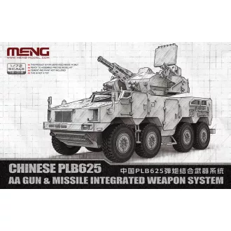   Meng Model - Chinese PLB625 AA Gun & Missile Integrated Weapon System harcjármű makett