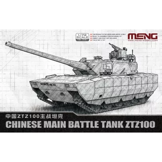   Meng Model - Chinese Main Battle Tank ZTZ100 harcjármű makett