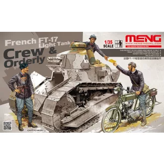 Meng Model - French FT-17 Light Tank Crew & Orderly figura