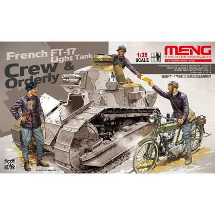 Meng Model French FT-17 Light Tank Crew & Orderly