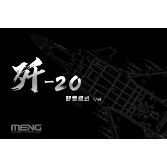   Meng Model - Chinese J-20 Stealth Fighter Beast Mode repülő makett