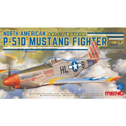 Meng Model North-American P-51D Mustang makett