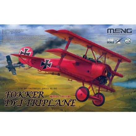 Meng Model Fokker Dr.I Triplane Red Baron makett