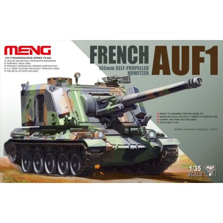 Meng Model French AUF1 155mm Self-propelled Howitzer makett