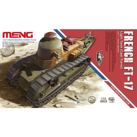 Meng Model French FT-17 Light Tank (Cast Turret) makett