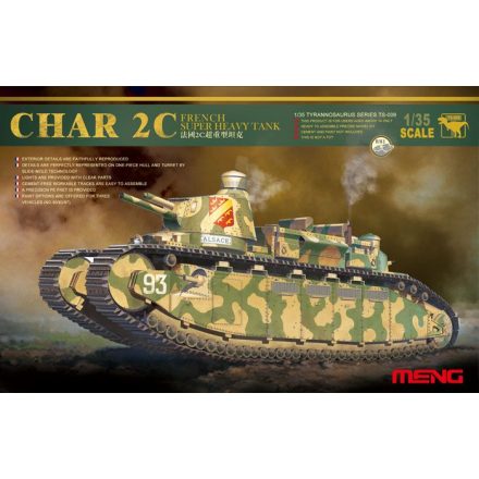 Meng Model French Super Heavy Tank Char 2C makett