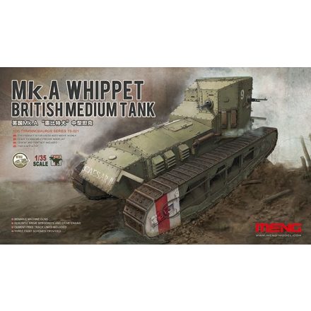 Meng Model British Medium Tank Mk.A Whippet makett