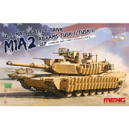 Meng Model M1A2 SEP Abrams TUSK I/TUSK II makett