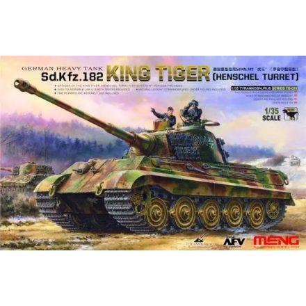 Meng Model Geman Sd.Kfz.182 King Tiger (Henschel Turret) makett