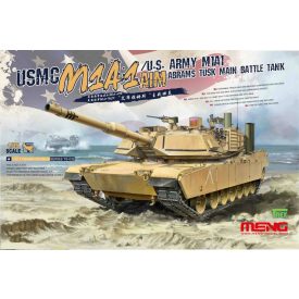   Meng Model USMC M1A1 AIM/U.S.Army M1A1 Abrams TUSK Main Battle Tank makett