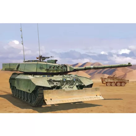 Meng Model Canadian MBT Leopard C2 MEXAS w/Dozer Blade makett