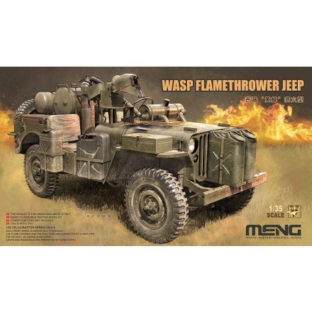 Meng Model WASP Flamethrower Jeep makett