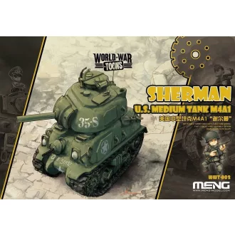 Meng Model - U.S.Medium Tank M4A1 Sherman harcjármű makett