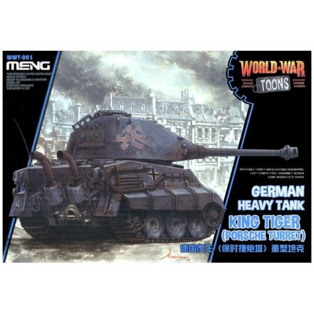Meng Model German Heavy Tank King Tiger (Porsche Turret) makett
