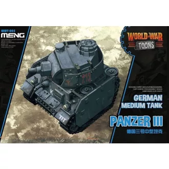   Meng Model - German Medium Tank Panzer III (Cartoon Model) harcjármű makett