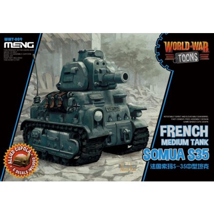 Meng Model French Medium Tank Somua S-35 Cartoon makett