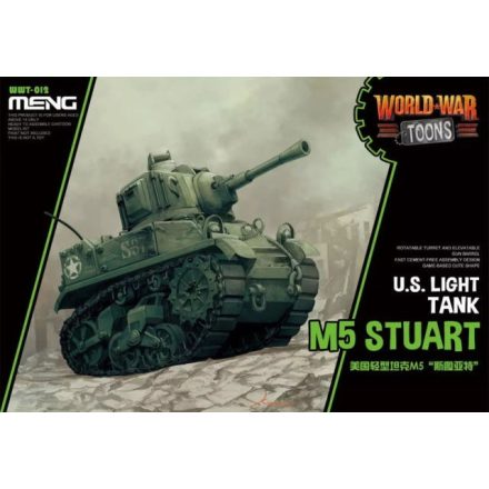 Meng Model U.S. Light Tank M5 Stuart Cartoon makett
