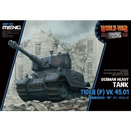Meng Model Germany Heavy Tank Tiger (P) Cartoon makett