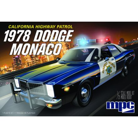 MPC 1978 Dodge Monaco CHP Police Car makett