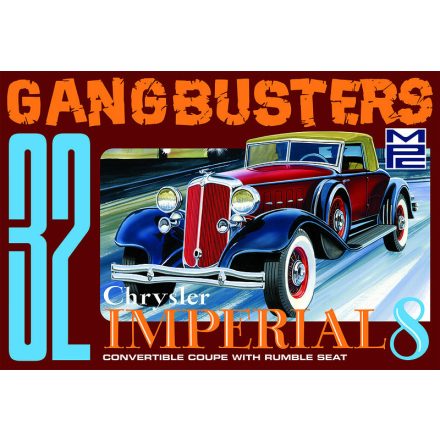 MPC 1932 Chrysler Imperial "Gangbusters" makett