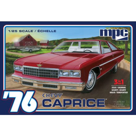 MPC 1976 Chevy Caprice w/Trailer 2T makett