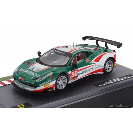 EDICOLA FERRARI 458 ITALIA GT3 4.5L V8 TEAM AF CORSE N 50 24h SPA FRANCORCHAMPS 2015 ALEXANDER MOISEEV - GARRY KONDAKOV - RICCARDO RAGAZZI - RUI AGUAS