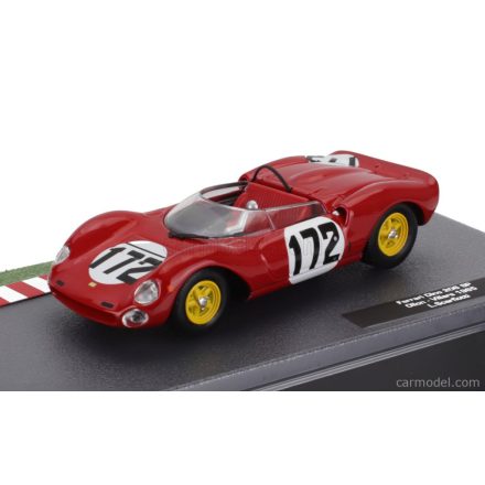 EDICOLA FERRARI 206SP DINO SPIDER TEAM SCUDERIA FERRARI SEFAC N 172 WINNER OLLON VILLARS 1965 LUDOVICO SCARFIOTTI