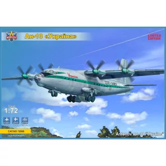 ModelSvit An-10 Ukraine turboprop airliner repülő makett