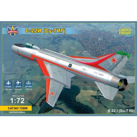 Modelsvit Sukhoi Su-22I (Su-7IG) Su-7BM with wings makett