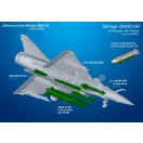 ModelSvit Mirage 2000-5F jet fighter (in ZSU service) repülő makett