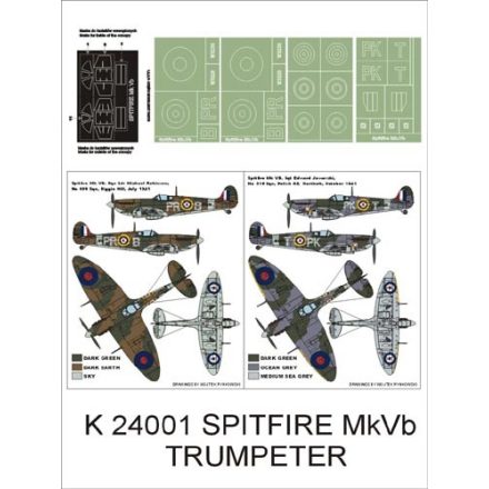 Montex Spitfire MkVB (Trumpeter) maszkoló