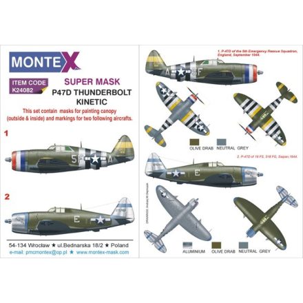 Montex P-47D RAZORBACK (Trumpeter) maszkoló