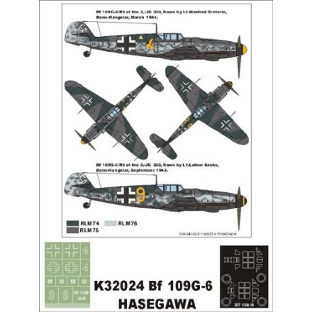 Montex Bf-109G-6 (HASEGAWA) maszkoló