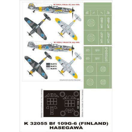 Montex Bf-109G6 (FINLAND) (HASEGAWA) maszkoló