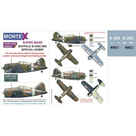 Montex BUFFALO B-339C/MkI (SPECIAL HOBBY) maszkoló