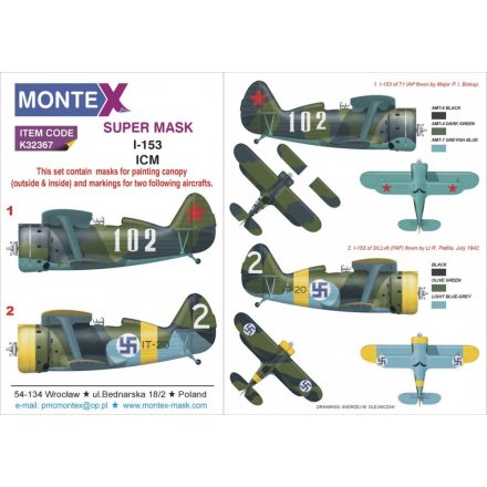 Montex I-153 (ICM) maszkoló