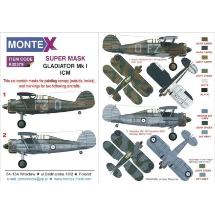Montex Gladiator Mk I (ICM) maszkoló