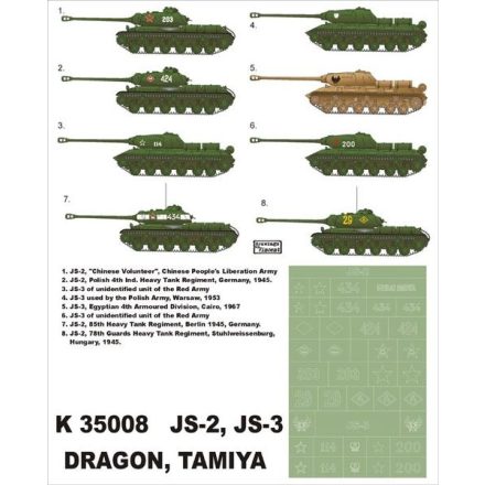 Montex IS-2/IS-3 (Dragon, Tamiya) maszkoló