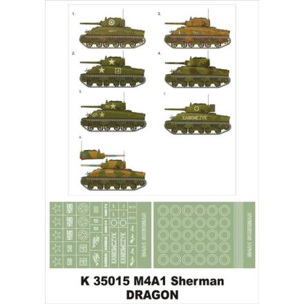 Montex M4A1 Sherman (Dragon) maszkoló