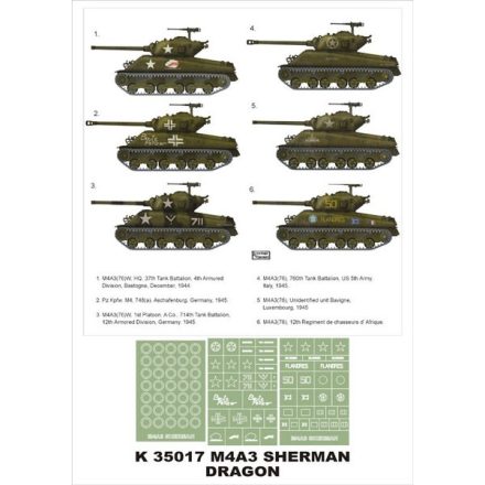Montex M4A3 (76) Sherman (Dragon) maszkoló