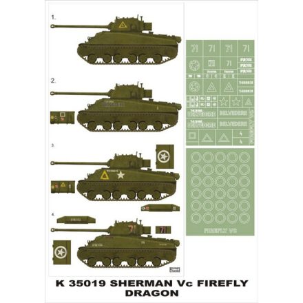 Montex Sherman VC Firefly (Dragon) maszkoló