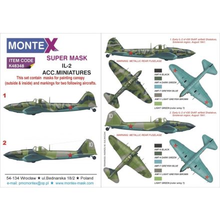 Montex IL-2 (Accurate Miniatures) maszkoló