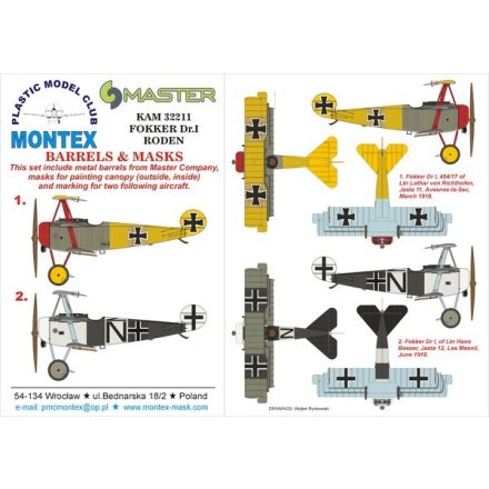Montex Fokker Dr.I (Roden) maszkoló