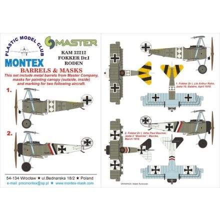 Montex Fokker Dr.I (Roden) maszkoló