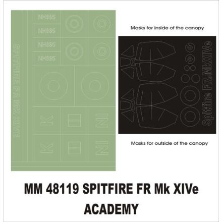 Montex Spitfire FR Mk.XIVe (Academy) maszkoló