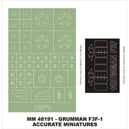 Montex Grumman F3F-1 (Accurate Miniatures) maszkoló