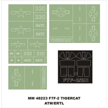 Montex F7F-2 Tigercat (AMT) maszkoló
