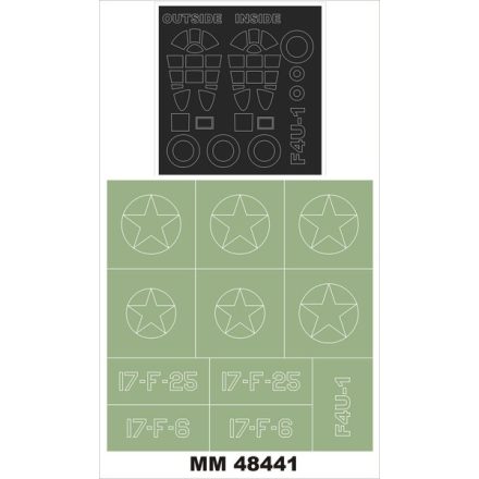 Montex F4U-1 CORSAIR (Hobby Boss) maszkoló