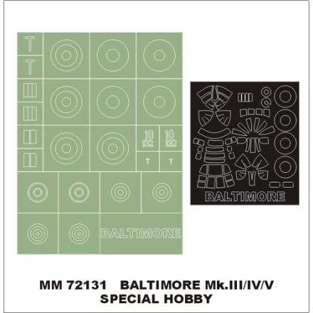 Montex Martin Baltimore III/IV/V (Special Hobby) maszkoló